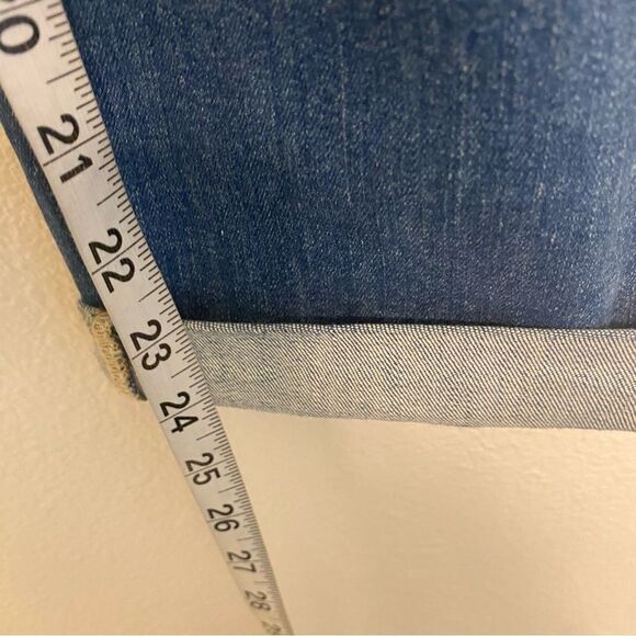 Paige HIGH RISE JIMMY JIMMY CROP medium wash Venice Skinny denim jeans size 30 - Picture 8 of 12